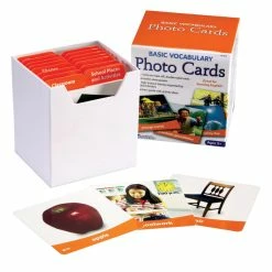Learning Resources Basic Vocabulary Photo Cards, Set Of 156