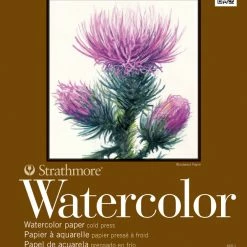 Strathmore 400 Artist Watercolor Pad, 9 X 12 Inches, 140 Lb, 12 Sheets