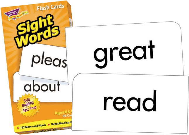 TREND Enterprises, Inc. Trend Enterprises Sight Words Flash Cards, Set Of 96 3 TREND Enterprises, Inc. Trend Enterprises Sight Words Flash Cards, Set Of 96