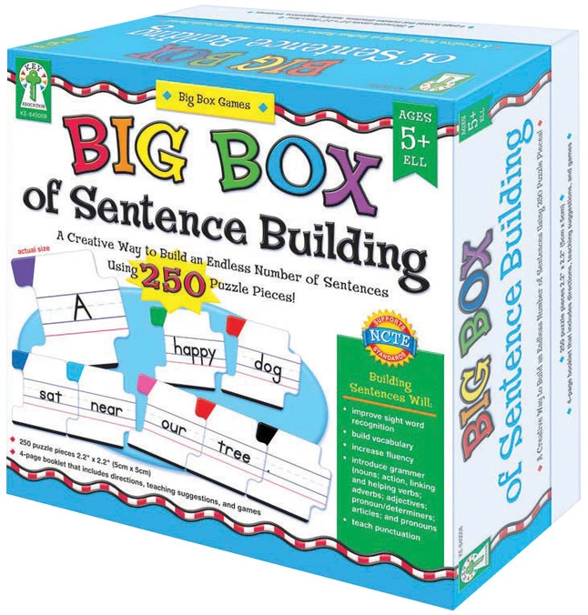 Carson Dellosa Key Education Big Box Of Sentence Color-Coded Building Game 3 Carson Dellosa Key Education Big Box Of Sentence Color-Coded Building Game