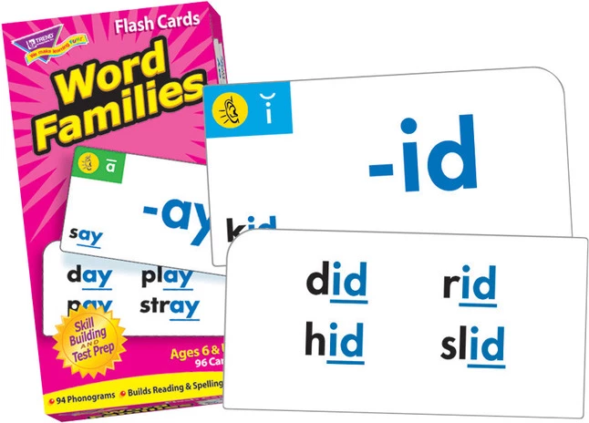 TREND Enterprises, Inc. Trend Enterprises Word Families Flash Cards, Set Of 96 3 TREND Enterprises, Inc. Trend Enterprises Word Families Flash Cards, Set Of 96