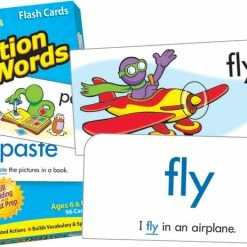 TREND Enterprises, Inc. Trend Enterprises Action Words Flash Cards, Set Of 96
