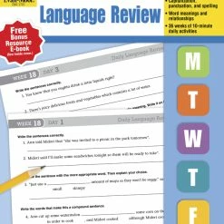 Evan-Moor Daily Language Review Book, Grade 7