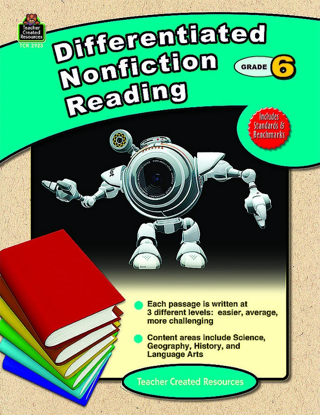 Teacher Created Resources Differentiated Nonfiction Reading Grade 6 3 Teacher Created Resources Differentiated Nonfiction Reading Grade 6