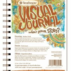 Strathmore Visual Drawing Pad, 5-1/2 X 8 Inches, 100 Lb, 42 Sheets
