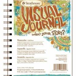 Strathmore Visual Watercolor Pad, 5-1/2 X 8 Inches, 90 Lb, 34 Sheets