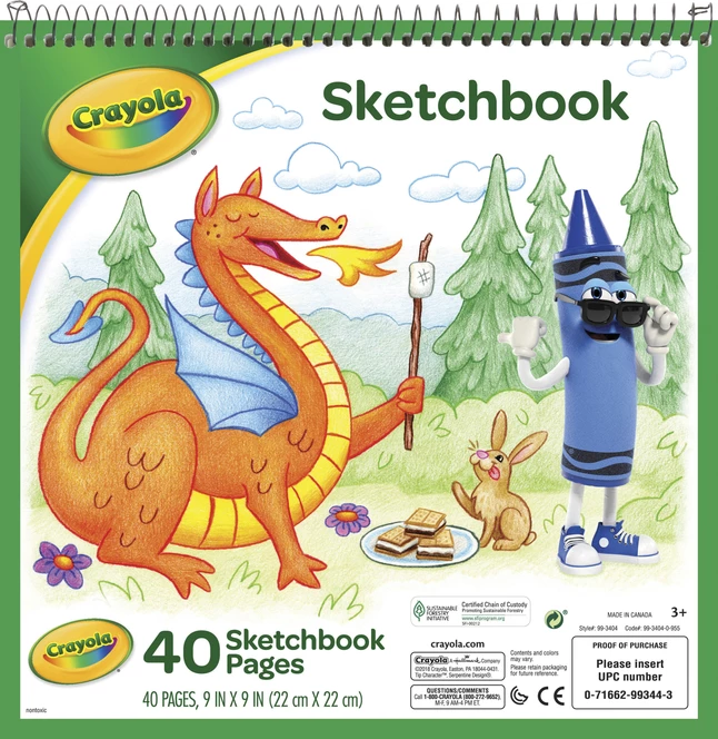 Crayola Sketchbook, 9 X 9 Inches, 40 Sheets 3 Crayola Sketchbook, 9 X 9 Inches, 40 Sheets