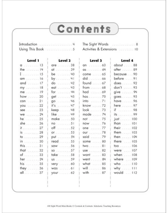 Scholastic 100 Sight Word Mini-Books 6 Scholastic 100 Sight Word Mini-Books - Image 4