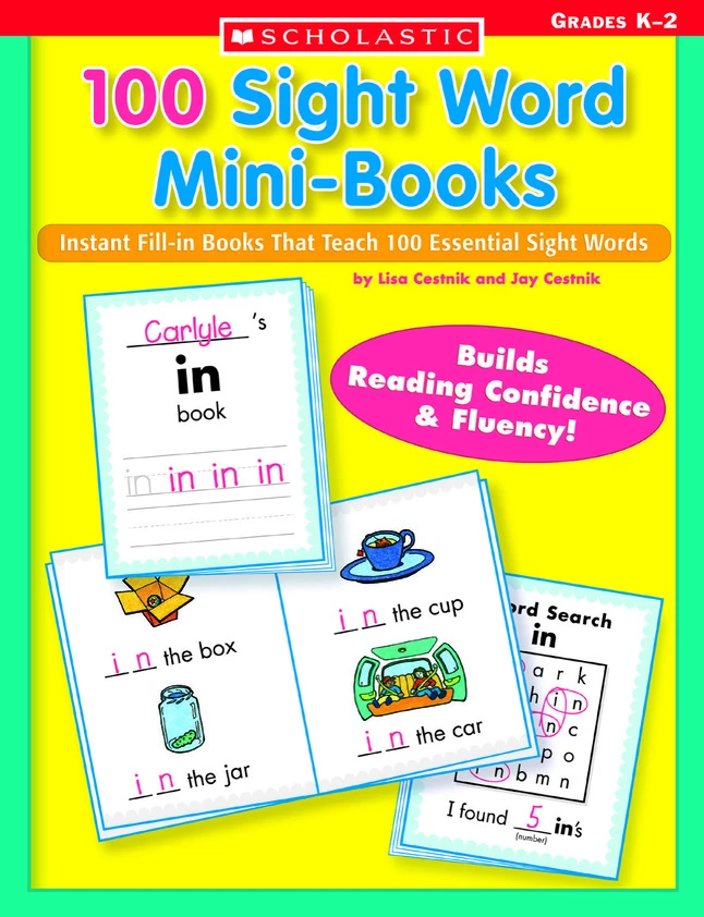 Scholastic 100 Sight Word Mini-Books 3 Scholastic 100 Sight Word Mini-Books