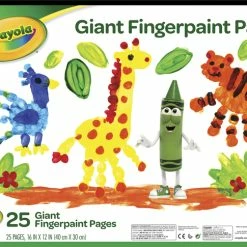 Crayola Giant Fingerpaint Pad, 16 X 12 Inches, 25 Sheets