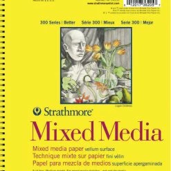 Strathmore 300 Series Mixed Media Pad, 5-1/2 X 8-1/2 Inches, 90 Lb, 40 Sheets