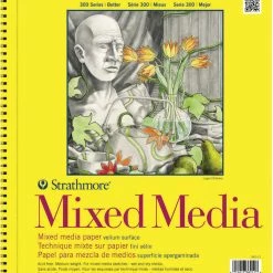 Strathmore 300 Series Mixed Media Pad, 11 X 14 Inches, 90 Lb, 40 Sheets