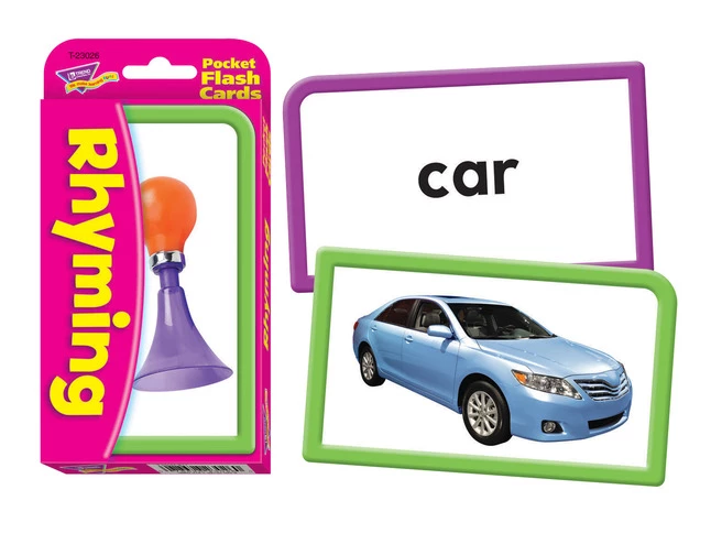 TREND Enterprises, Inc. Rhyming Pocket Flash Cards, Set Of 56 3 TREND Enterprises, Inc. Rhyming Pocket Flash Cards, Set Of 56