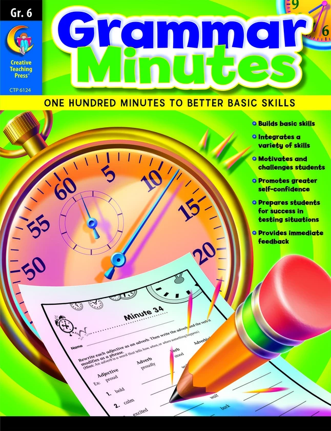 Creative Teaching Press Grammar Minutes, Grade 6 3 Creative Teaching Press Grammar Minutes, Grade 6