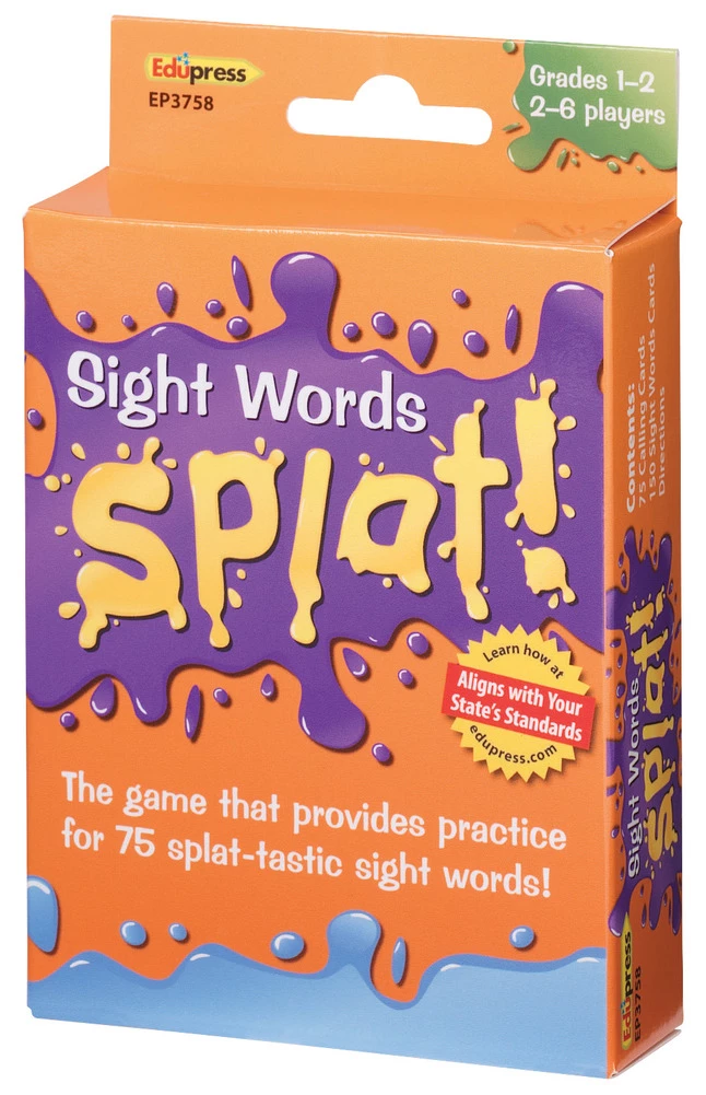 Edupress Teacher Created Resources Sight Word Splat! Game, Grades 1 To 2 3 Edupress Teacher Created Resources Sight Word Splat! Game, Grades 1 To 2