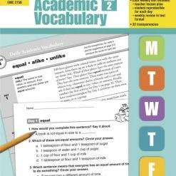 Evan-Moor Daily Academic Vocabulary, Grade 2 - Teachers Edition