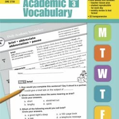 Evan-Moor Daily Academic Vocabulary, Grade 3 - Teachers Edition
