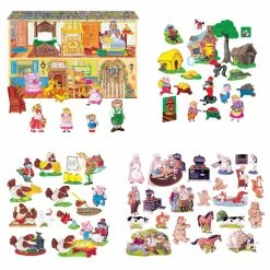 Little Folk Visuals Felt And Board Set, Set Of 5