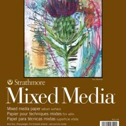 Strathmore 400 Series Mixed Media Pad, 9 X 12 Inches, 184 Pound, 15 Sheets