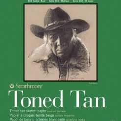 Strathmore 400 Series Toned Tan Drawing Pad, 11 X 14 Inches, 80 Pound, 24 Sheets
