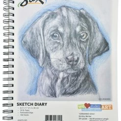 Sax Sketch Diary, 50 Lbs, 8-1/2 X 11 Inches, 100 Sheets