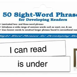 Crystal Springs Books 50 Sight Word Phrases For Developing & Struggling Readers, Grades PreK-2