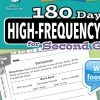 Shell Education 180 Days Of High-Frequency Words For Second Grade -Books - Literature Shop 1568138 ecommfullsize