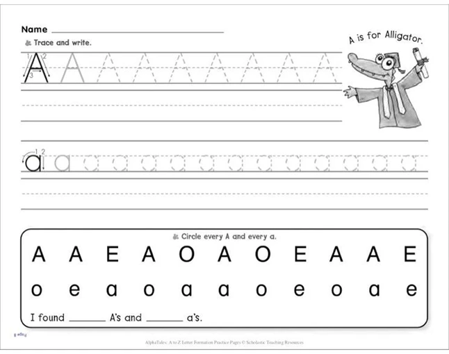 Scholastic AlphaTales, A To Z Letter Formation, Grades PreK To 1 5 Scholastic AlphaTales, A To Z Letter Formation, Grades PreK To 1 - Image 3