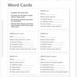 Scholastic Vocabulary Packets Prefixes And Suffixes Workbook, Grades 4 To 8 -Books - Literature Shop 1568386 B ecommfullsize