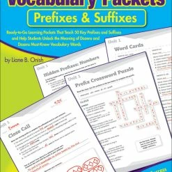 Scholastic Vocabulary Packets Prefixes And Suffixes Workbook, Grades 4 To 8