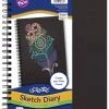 Ucreate Create-Your-Own Sketch Diary, 11 X 8-1/2 Inches, Black Cover, 50 Sheets -Books - Literature Shop 1568640 ecommfullsize