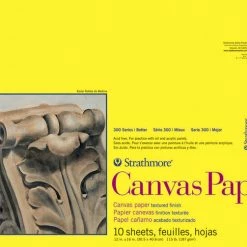Strathmore 300 Series White Canvas Paper Pad, 12 X 16 Inches