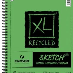 Canson XL Recycled Sketch Pad, 9 X 12 Inches, 50 Lb, 100 Sheets