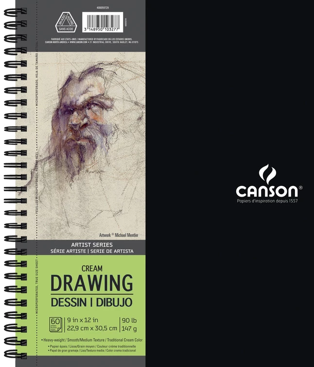 Canson Artist Series Drawing Pad, 9 X 12 Inches, 90 Lb, 60 Sheets 3 Canson Artist Series Drawing Pad, 9 X 12 Inches, 90 Lb, 60 Sheets