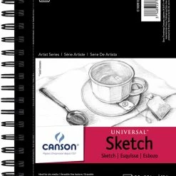 Canson Artist Series Sketch Pad, 5-1/2 X 8-1/2 Inches, 65 Lb, 100 Sheets