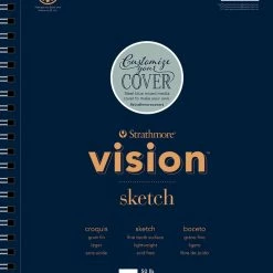 Strathmore Vision Sketch Pad, 9 X 12 Inches, 50 Lb, 110 Sheets
