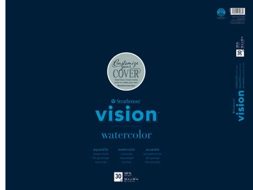 Strathmore Vision Watercolor Pad, 18 X 24 Inches, 140 Lb, 30 Sheets -Books - Literature Shop 1588321 ecommfullsize