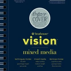 Strathmore Vision Mixed Media Pad, 5-1/2 X 8-1/2 Inches, 98 Lb, 70 Sheets
