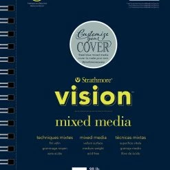 Strathmore Vision Mixed Media Pad, 7 X 10 Inches, 98 Lb, 70 Sheets