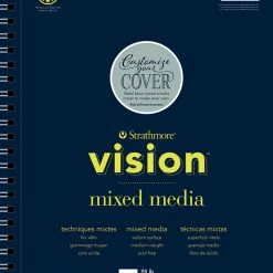 Strathmore Vision Mixed Media Pad, 9 X 12 Inches, 98 Lb, 70 Sheets