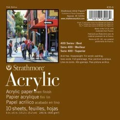 Strathmore 400 Series Acrylic Paper Pad, 6 X 6 Inches, 246 Lb, 10 Sheets