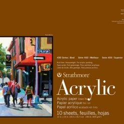 Strathmore 400 Series Acrylic Paper Pad, 12 X 18 Inches, 246 Lb, 10 Sheets