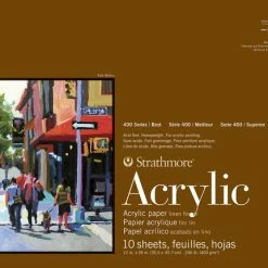 Strathmore 400 Series Acrylic Paper Pad, 12 X 12 Inches, 246 Lb, 10 Sheets