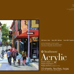Strathmore 400 Series Acrylic Paper Pad, 18 X 24 Inches, 246 Lb, 10 Sheets