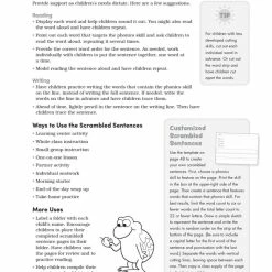 Scholastic Scrambled Sentences: Phonics, Grades K To 2 -Books - Literature Shop 1591711 G ecommfullsize