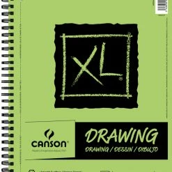 Canson XL Drawing Pad, Side Wire, 9 X 12 Inches, White, 60 Sheets