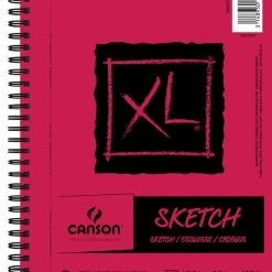 Canson XL Sketch Pad, Side Wire, 5-1/2 X 8-1/2 Inches, White, 100 Sheets