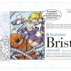 Strathmore 200 Series Bristol Drawing Pad, 11 X 17 Inches, 100 Lb, 24 Sheets