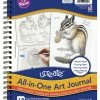 Ucreate All-in-One Art Journal, 9 X 12 Inches, White, 60 Sheets -Books - Literature Shop 2004593 A ecommfullsize