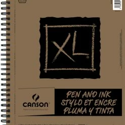 Canson XL Pen And Ink Pad, 9 X 12 Inches, 80 Lb, 60 Sheets